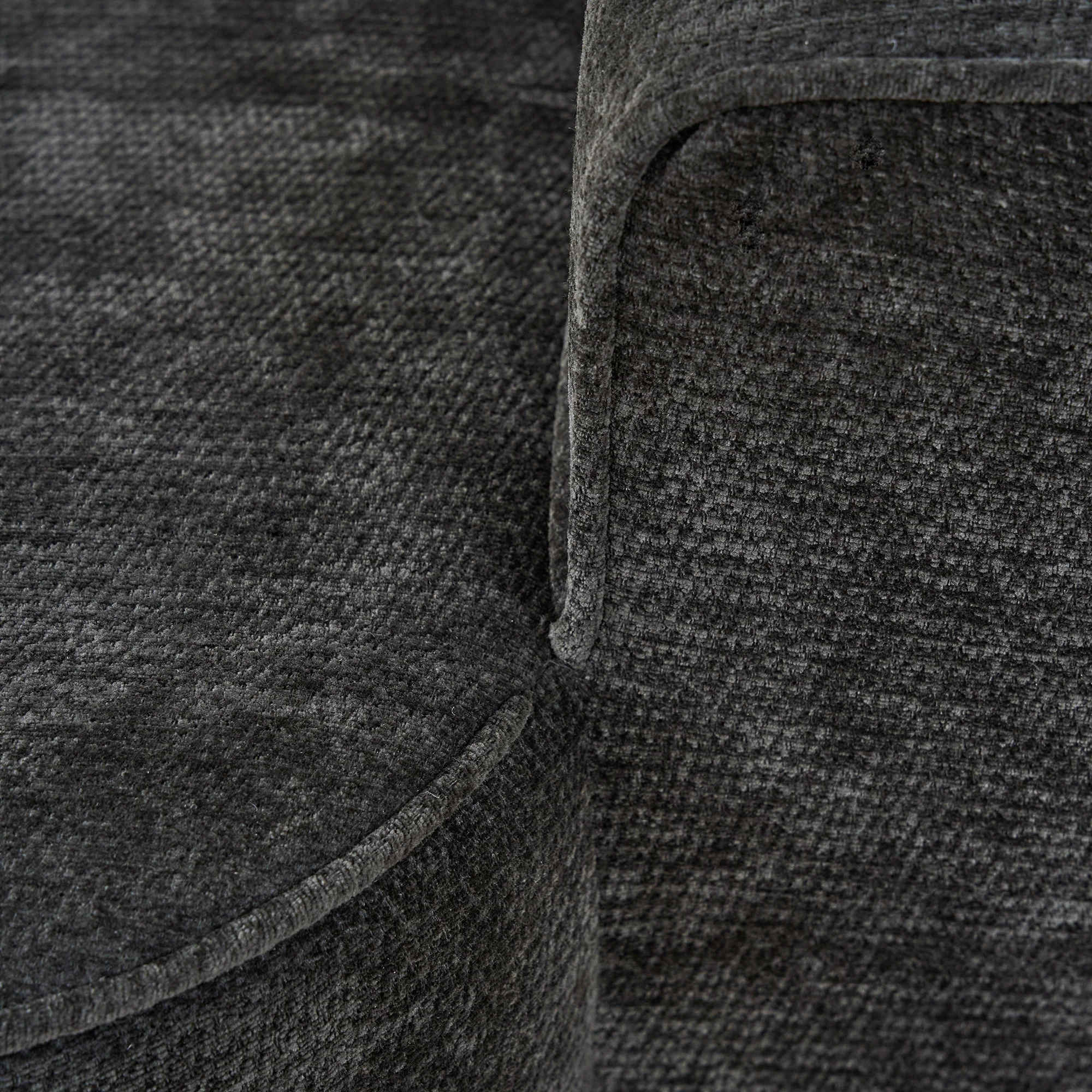 2-Seater Sofa with Side Pockets and No Assembly, Black - Image 6