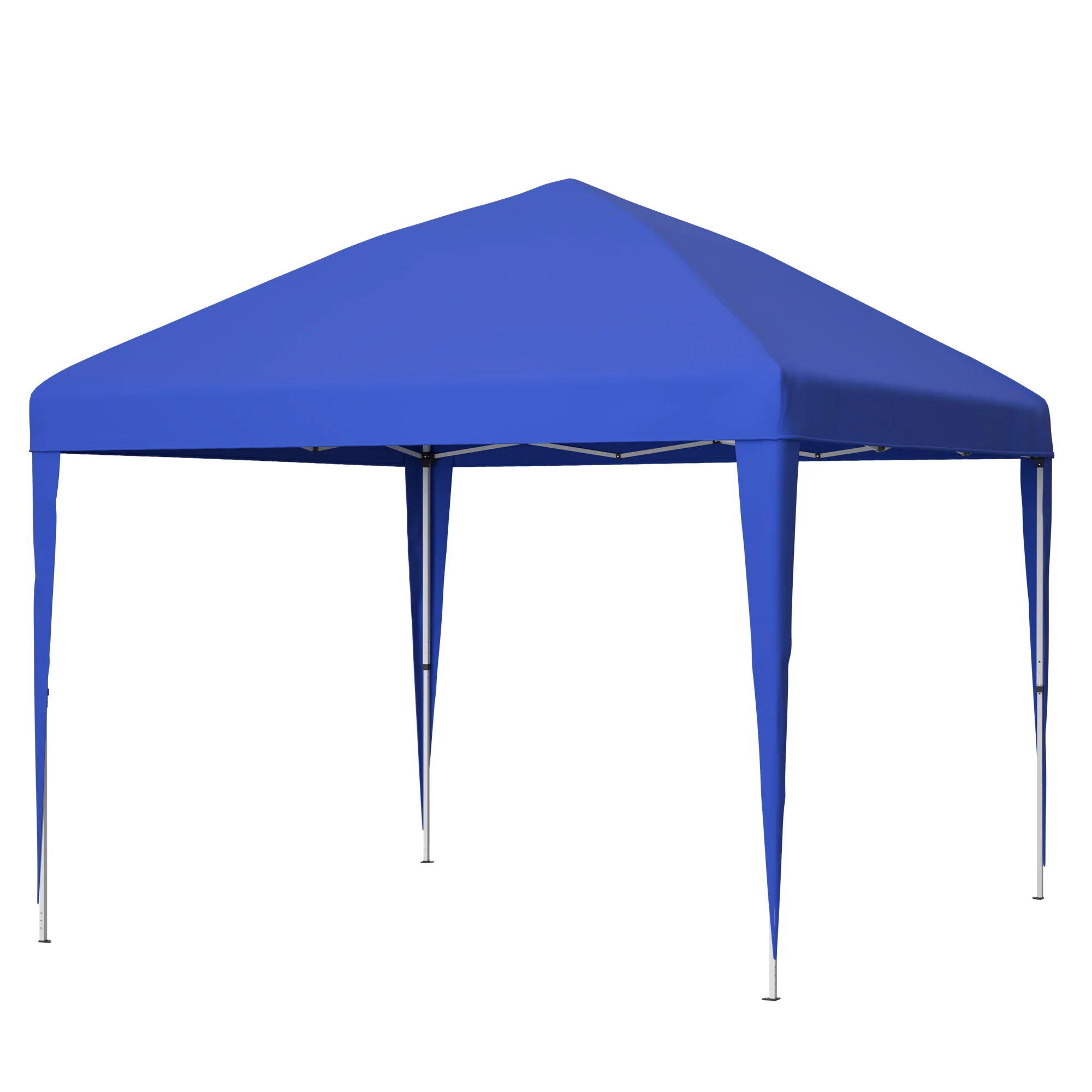 3x3m Pop-up Gazebo, Height-Adjustable Folding Garden Gazebo with 4 Sandbags & Carrying Bag, Blue - Image 10