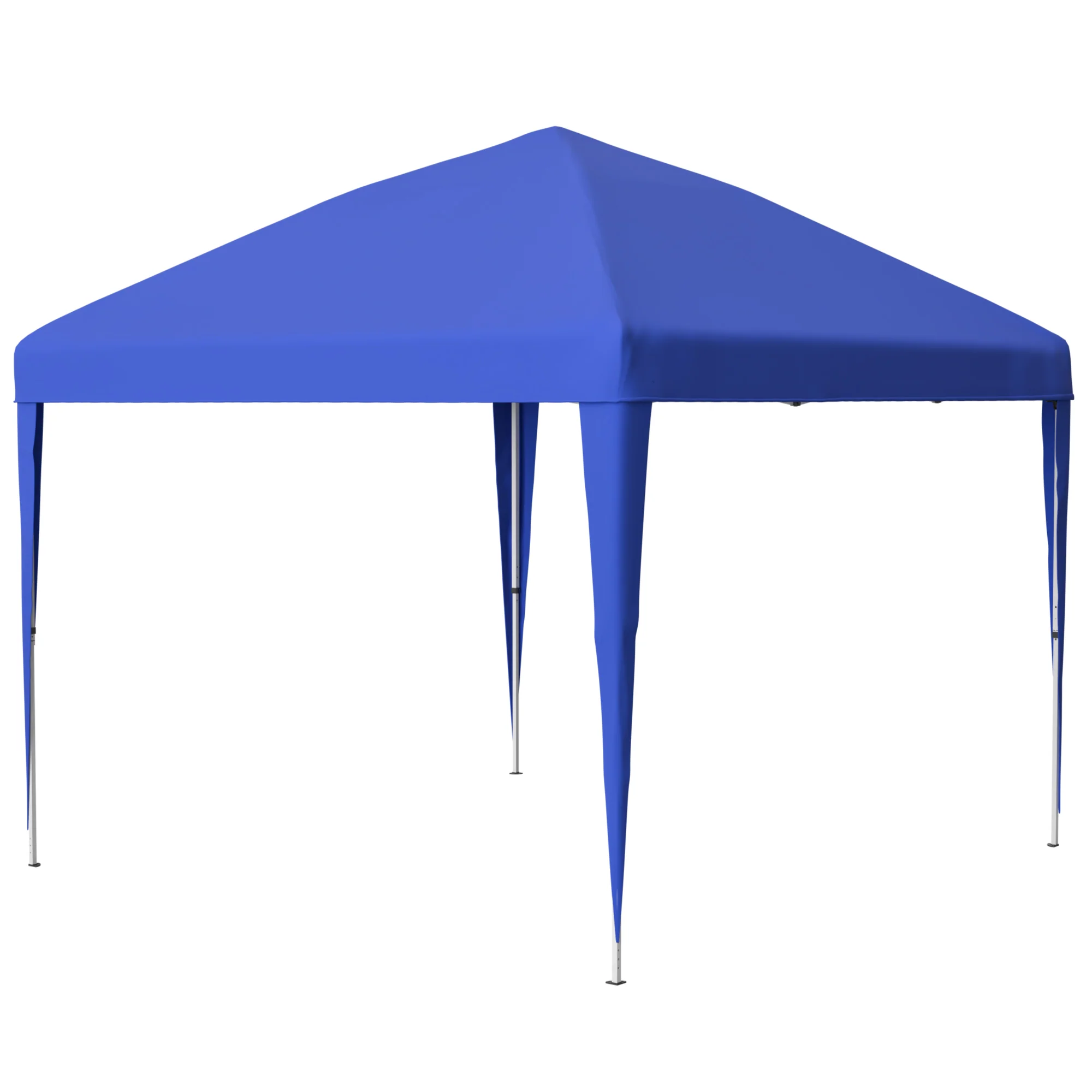 3x3m Pop-up Gazebo, Height-Adjustable Folding Garden Gazebo with 4 Sandbags & Carrying Bag, Blue - Image 9