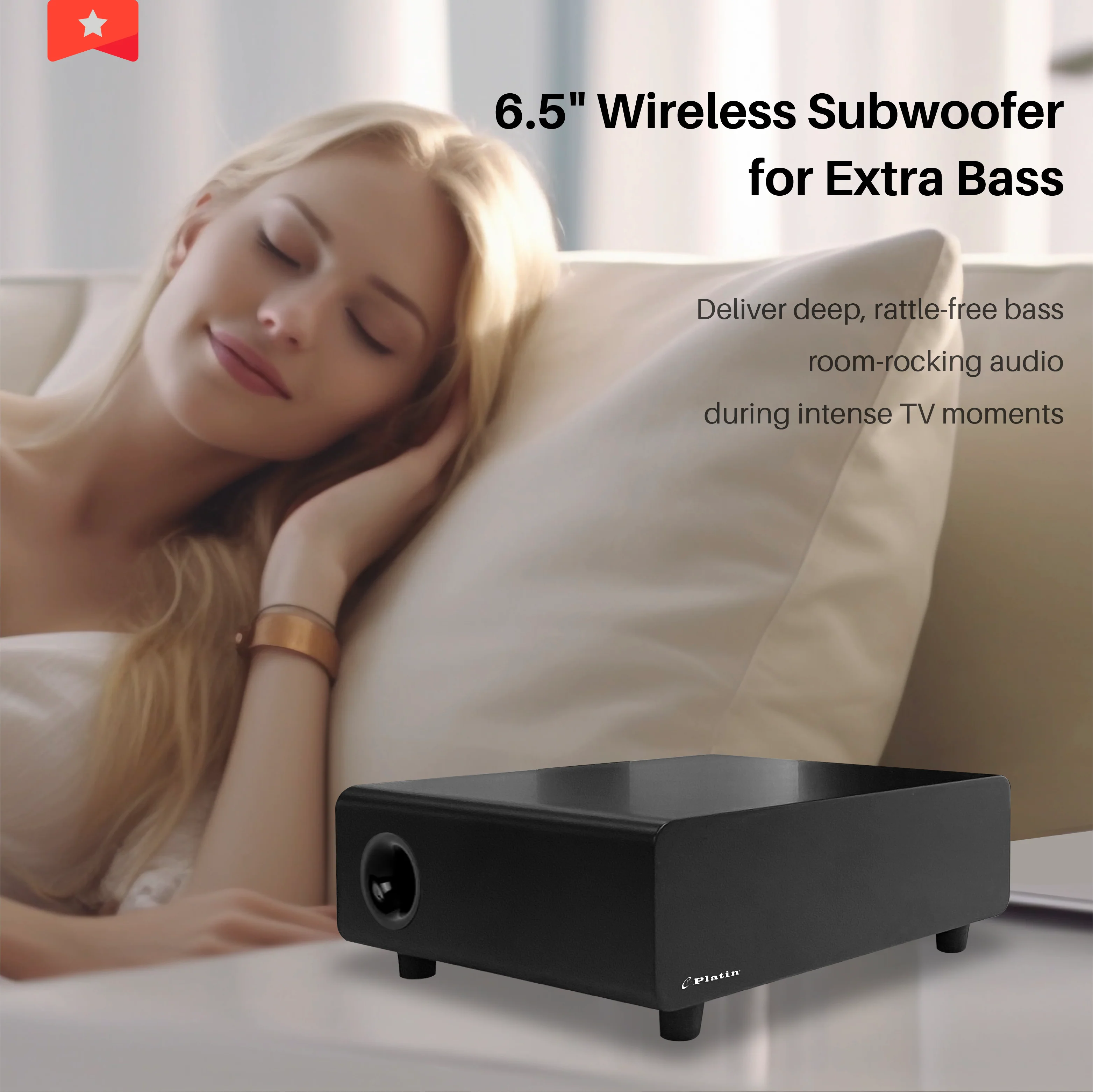 5.1 Wireless Home Cinema System Dolby Atmos Monaco Set - Black - Image 7