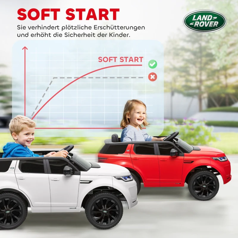 AIYAPLAY Kids' Electric Car, 12V Ride-On with Remote Control, LED Lights, Music, Horn, Red - Image 6