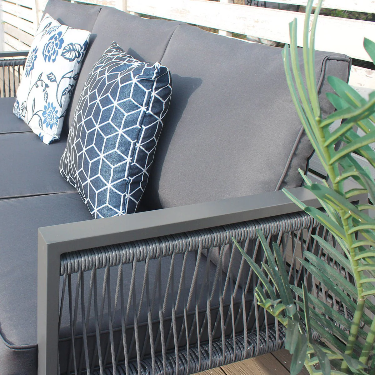 Rope 5-Seater Sofa Coffee Set - Image 5