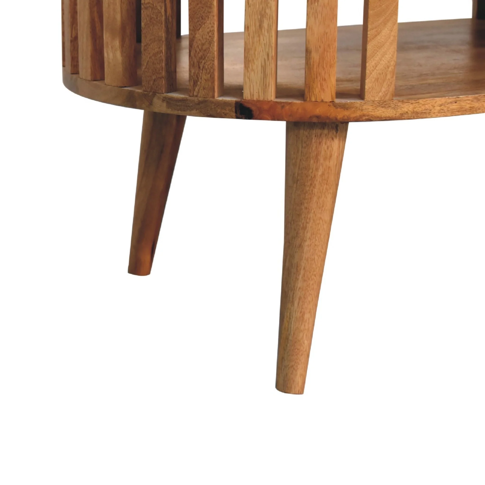 Ariella Coffee Table, 1 Shelf, Solid Wood Beige - Image 4
