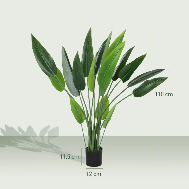 Artificial Bird of Paradise Plant, 110cm, Plastic - Image 3
