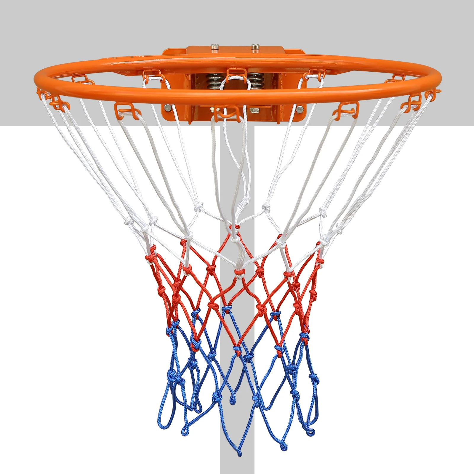 Basketball Rim Replacement, Double Spring Solid, In-Ground & Wall-Mounted Steel, Orange - Image 7