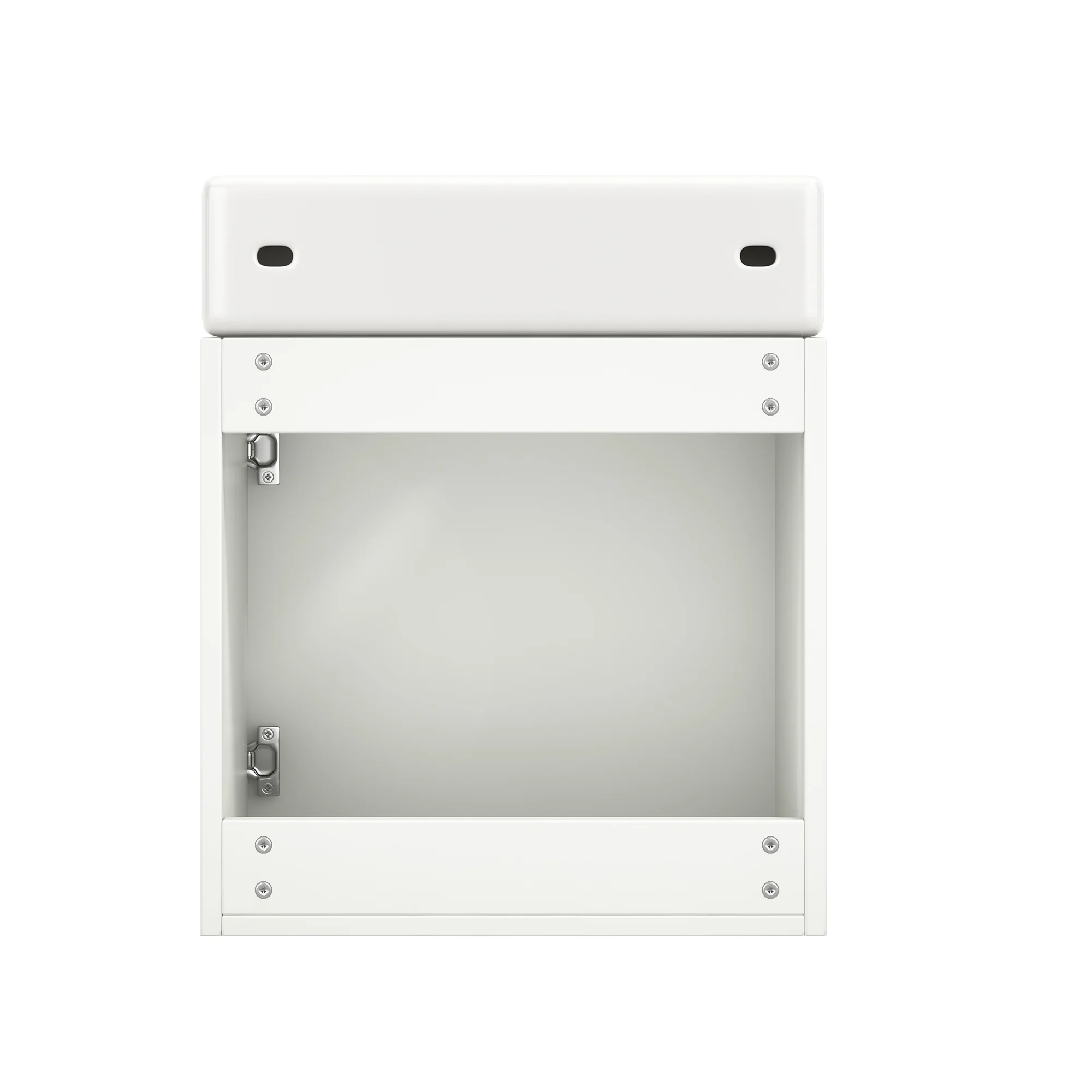 Bathroom Furniture Washbasin with 46cm Vanity Unit, Hanging, Small Guest Bathroom - Image 8