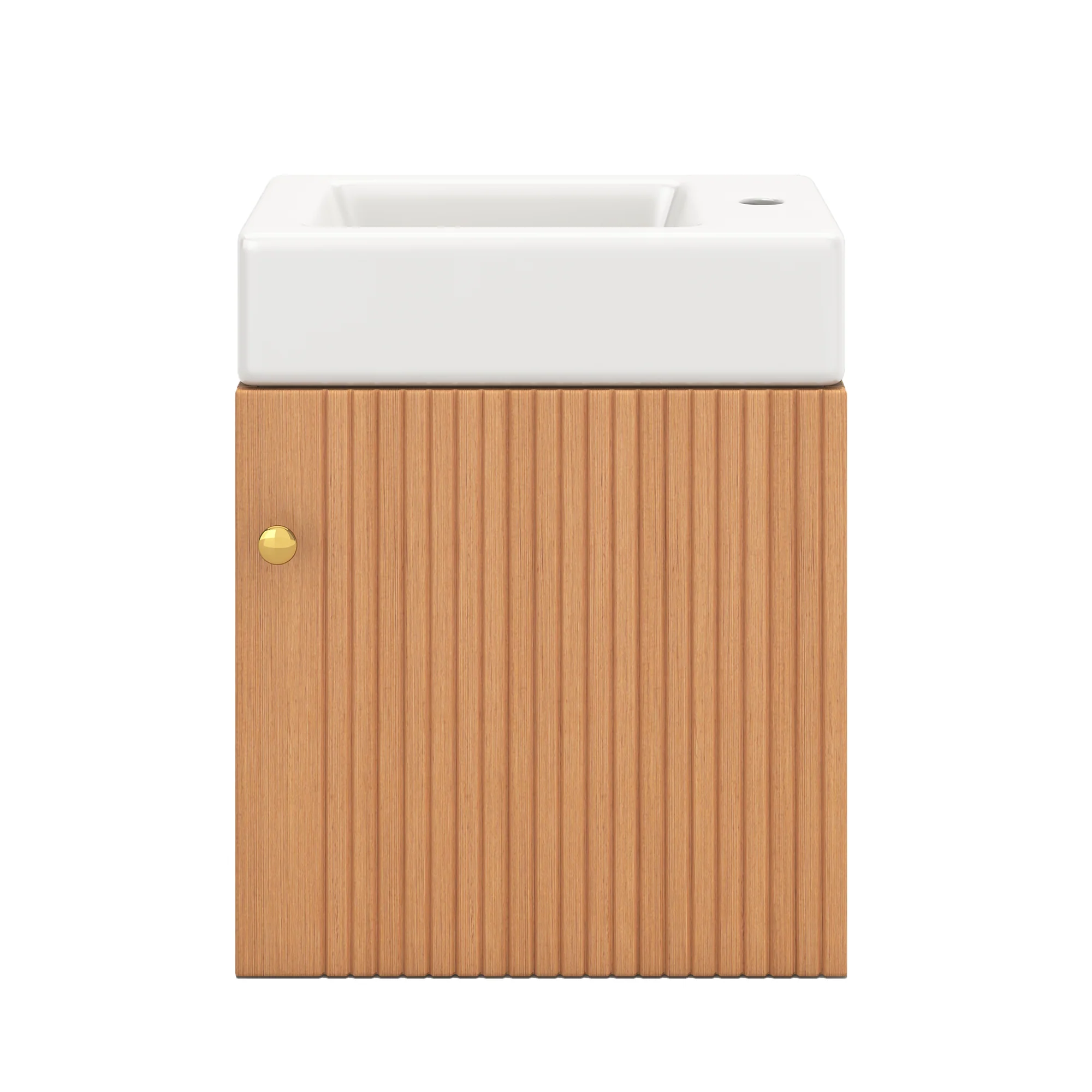 Bathroom furniture washbasin with vanity unit 46 cm, hanging, small guest, in furniture - Image 10