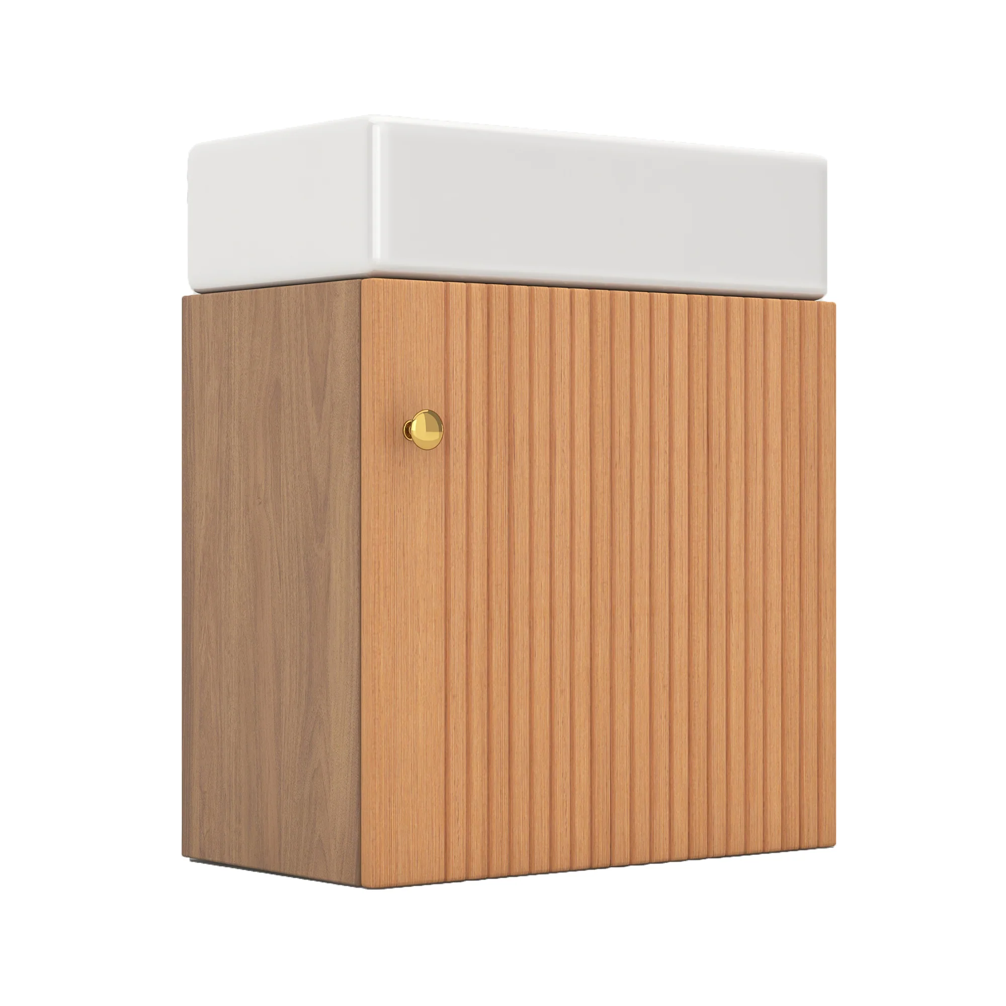 Bathroom furniture washbasin with vanity unit 46 cm, hanging, small guest, in furniture - Image 8