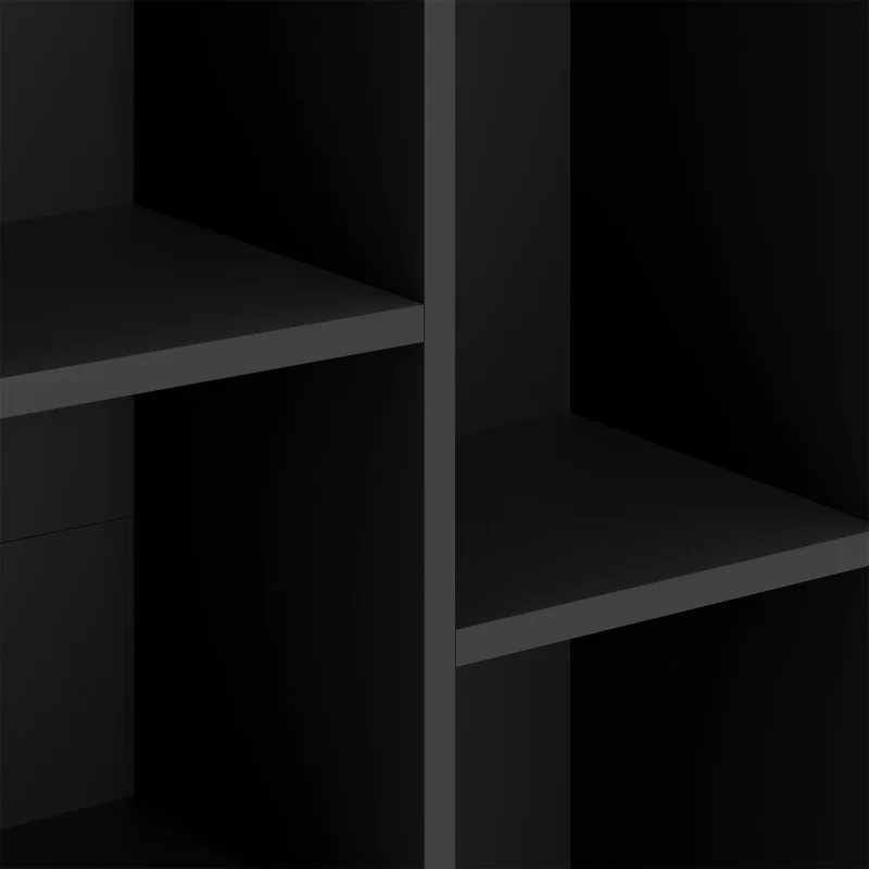 Bookshelf 2-Tier 5 Compartments Black - Image 8