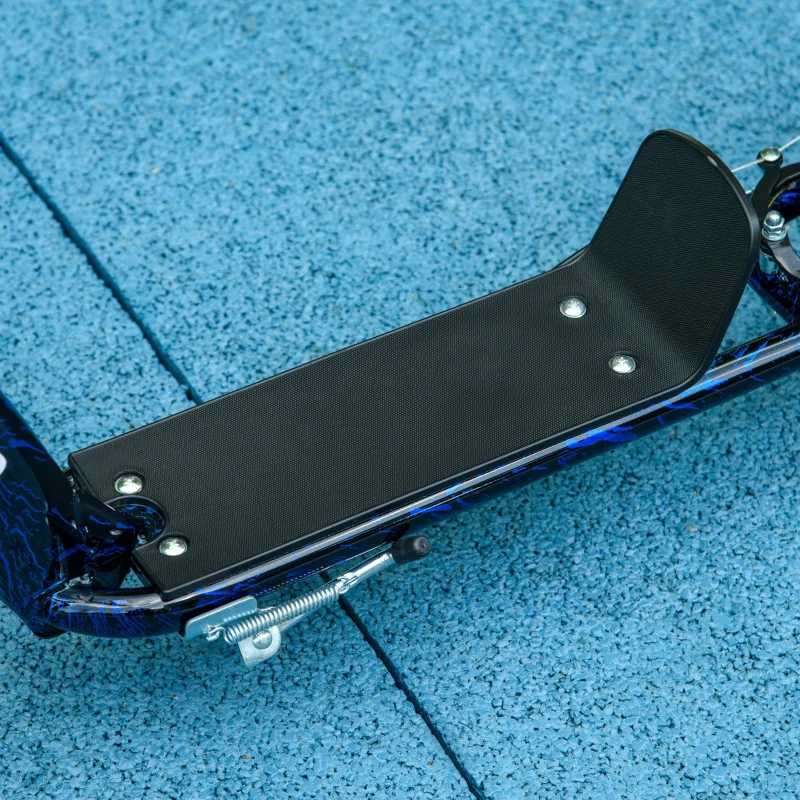Children's Kick Scooter with Height-Adjustable Handlebar, Brake and Stand, Blue Steel - Image 8