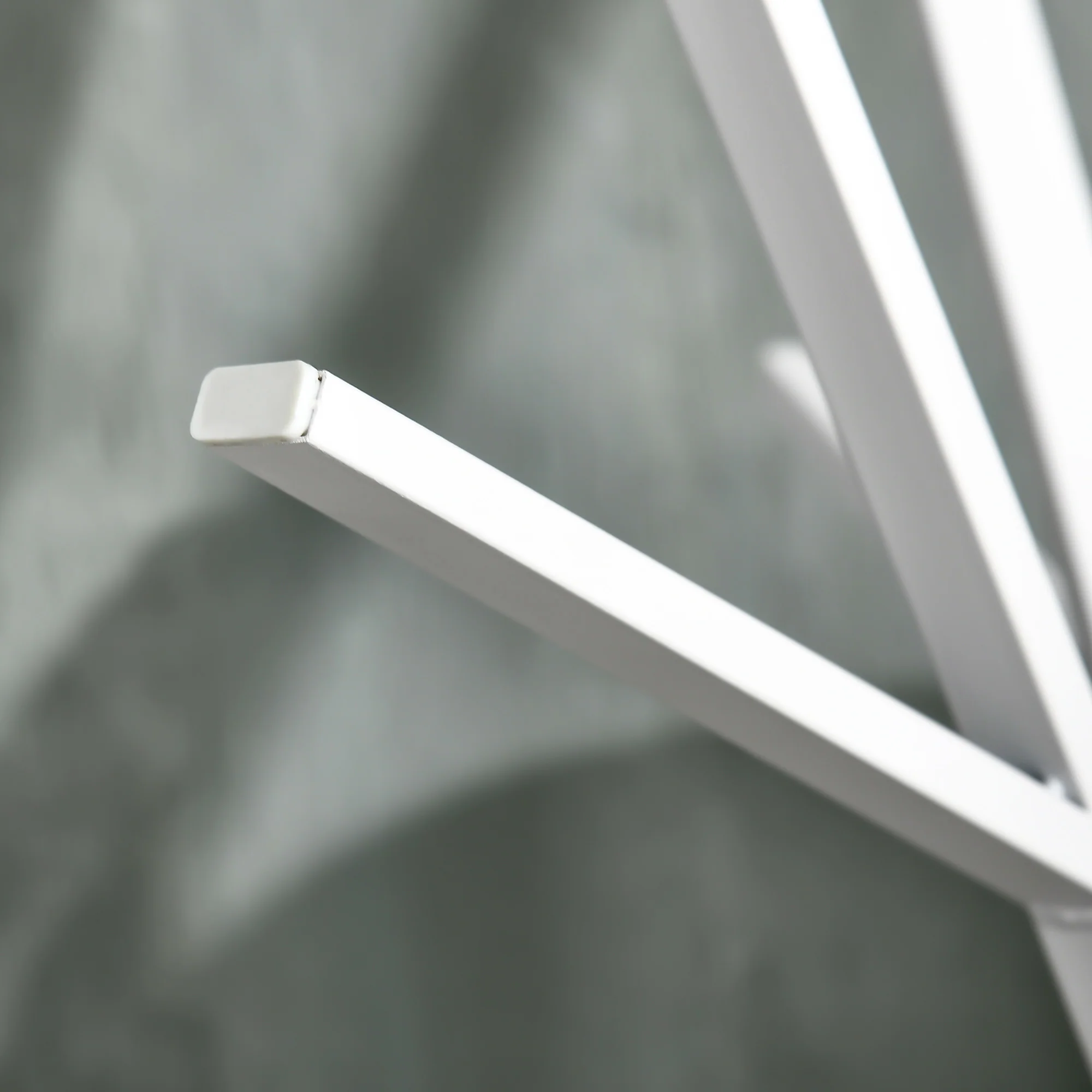 Coat Rack, Standing Hallway, Metal White - Image 8