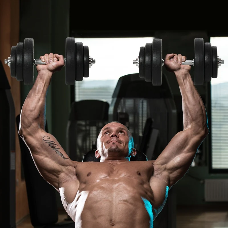 Dumbbell Set 40 kg, 12 Weight Plates, Black
