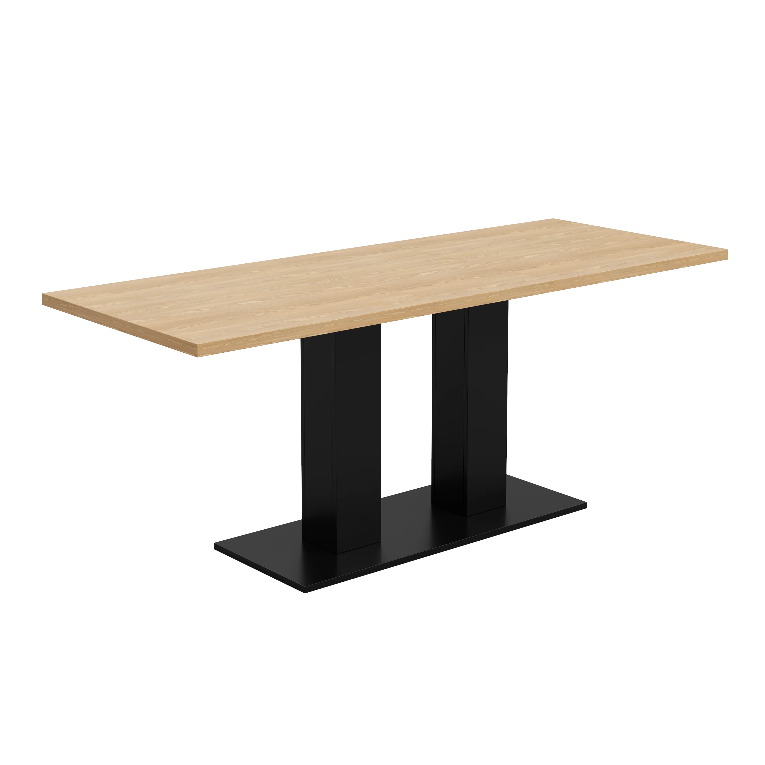 Extendable Dining Table, 140/180x70cm for 6-8 People, Natural Wood Color - Image 9