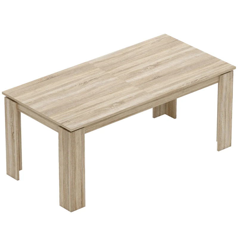 Extendable Dining Table Expandable 180-260cm 6-10 Seater Wood - Image 2