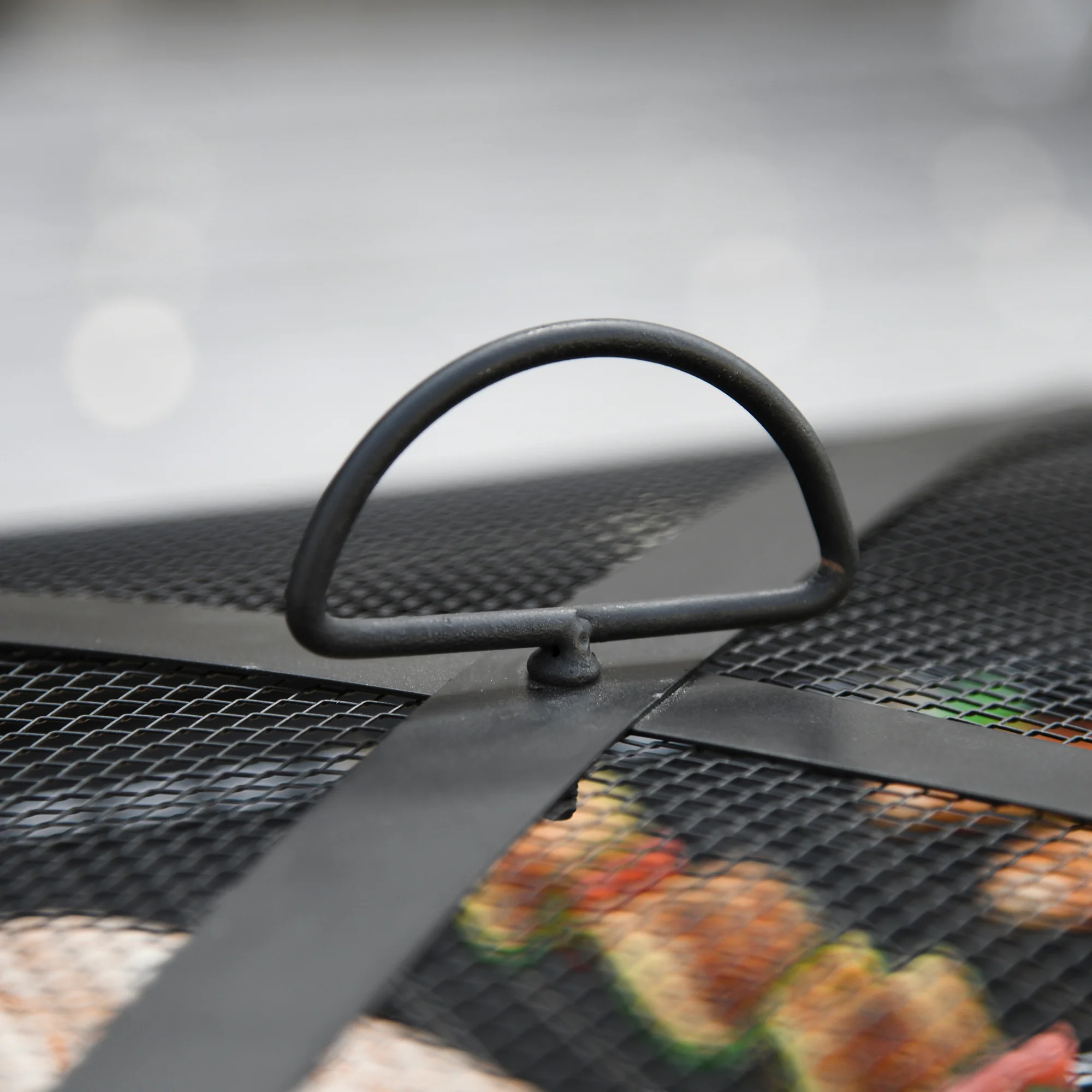 Fire Bowl 3-in-1 with Spark Guard & Grill Grate, Black - Image 8