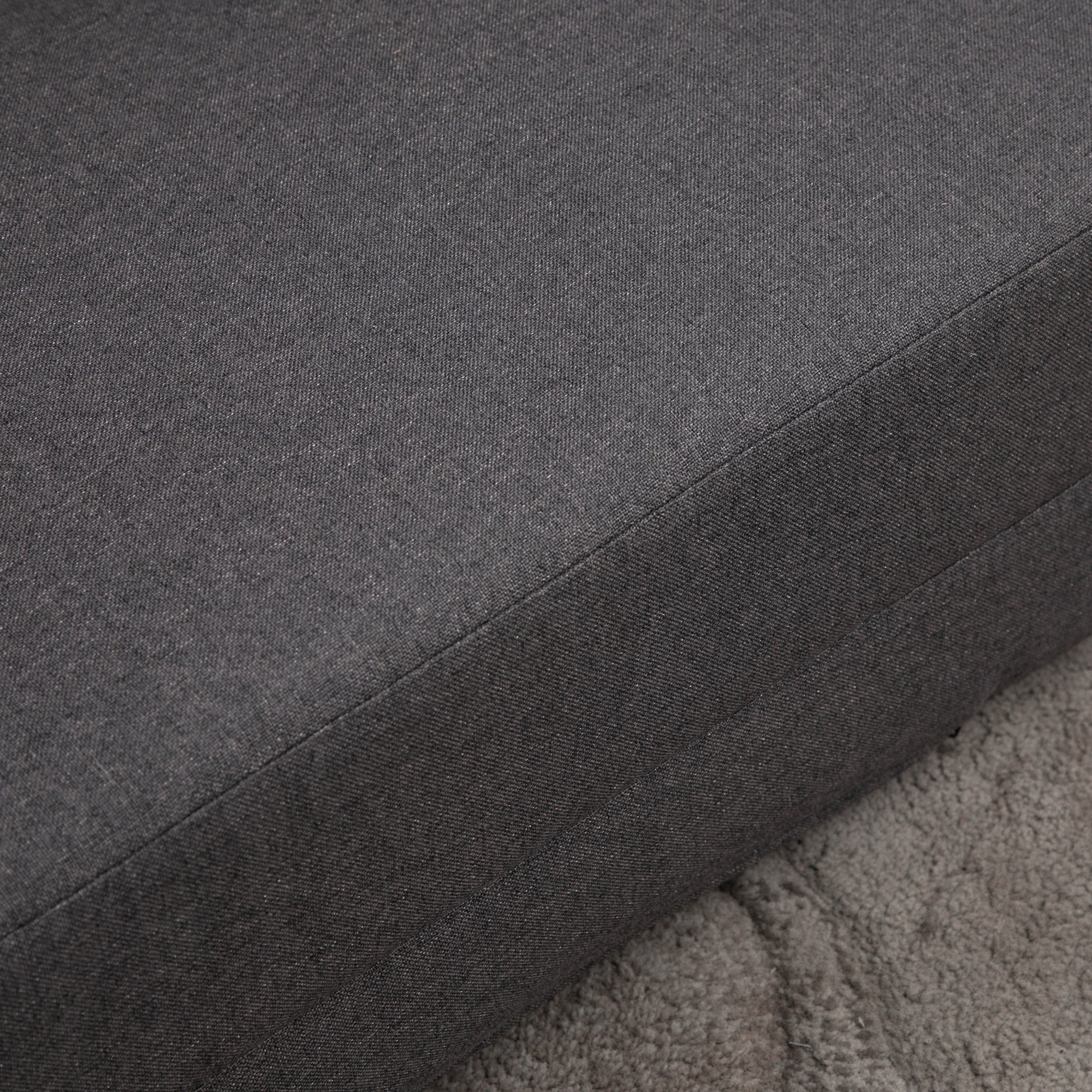 Floor Chair Folding Bed Sofa Adjustable Linen - Image 8