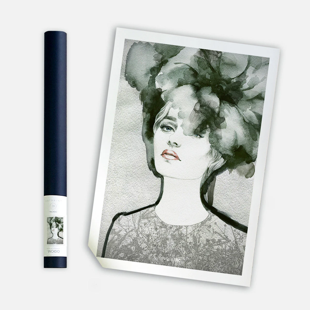 Flower Girl, 50cmx70cm wall art - Image 2