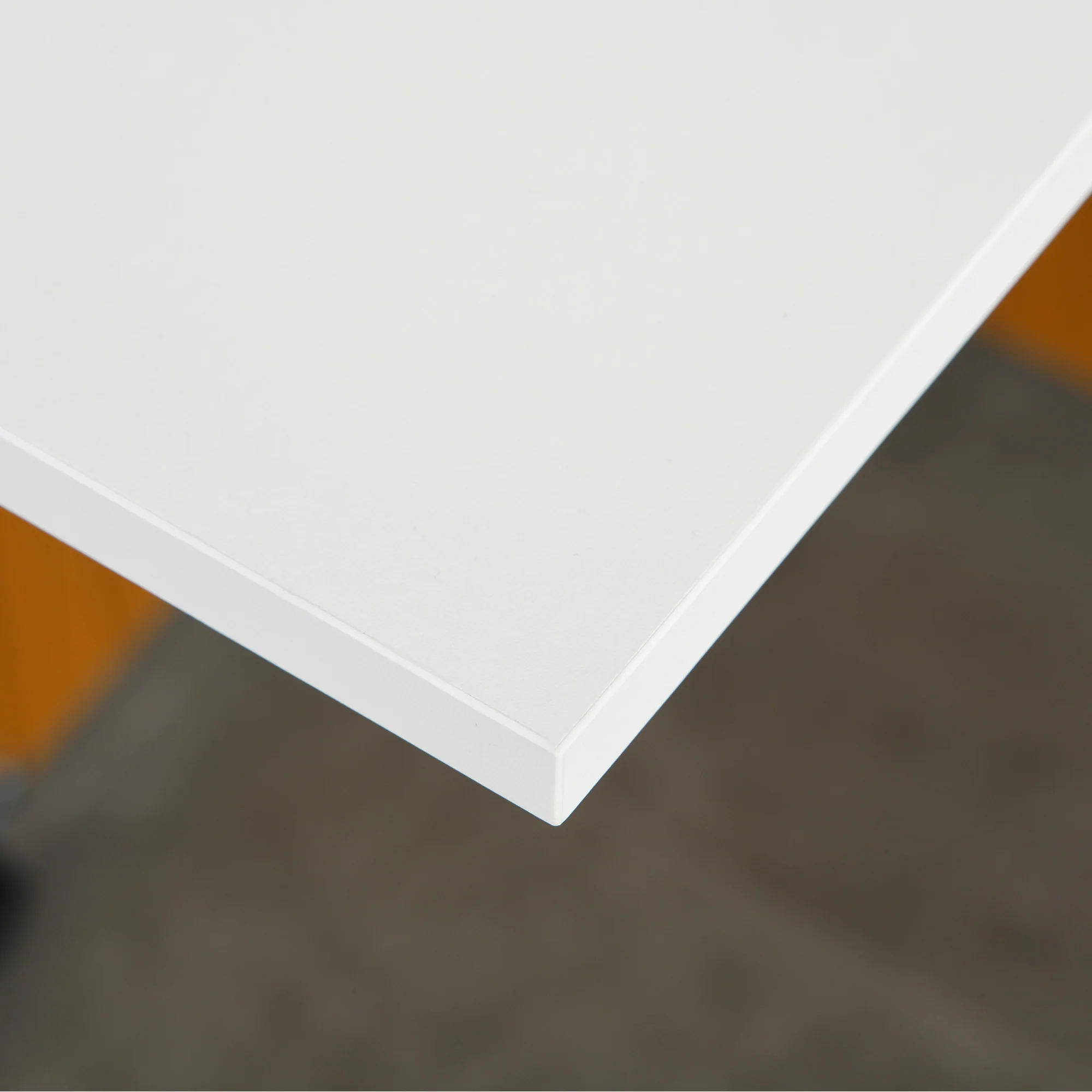 Folding table mobile dining table with folding worktop and castors in white - Image 8