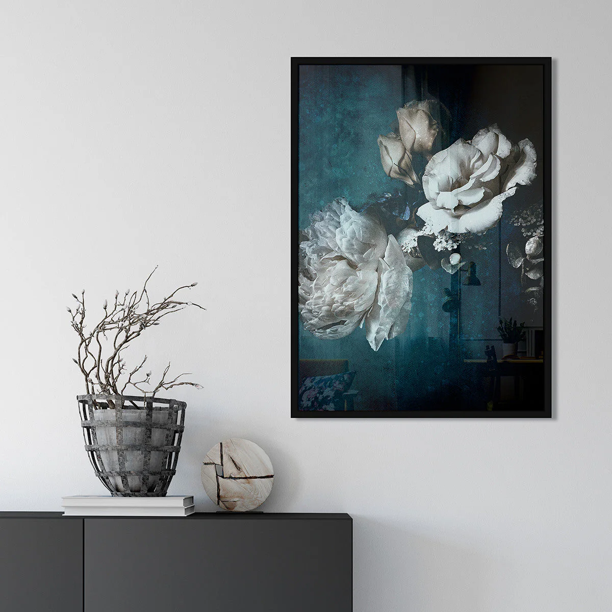 Just Blue Vintage, 50cmx70cm wall art - Image 3