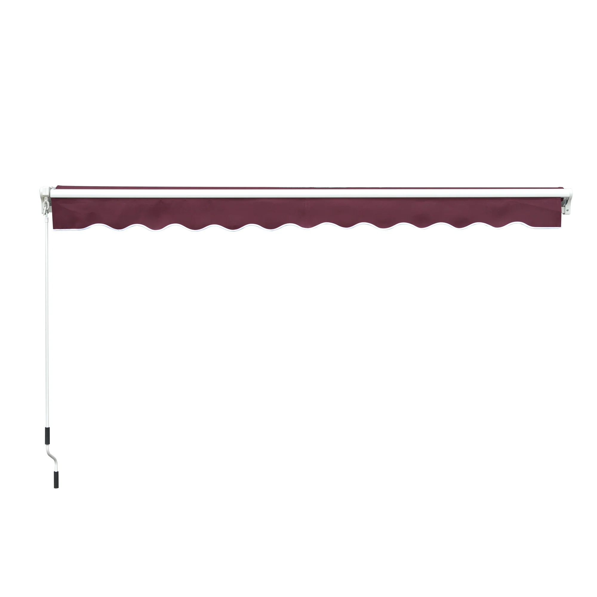 Manual Retractable Awning 3x2.5 m Red - Image 8