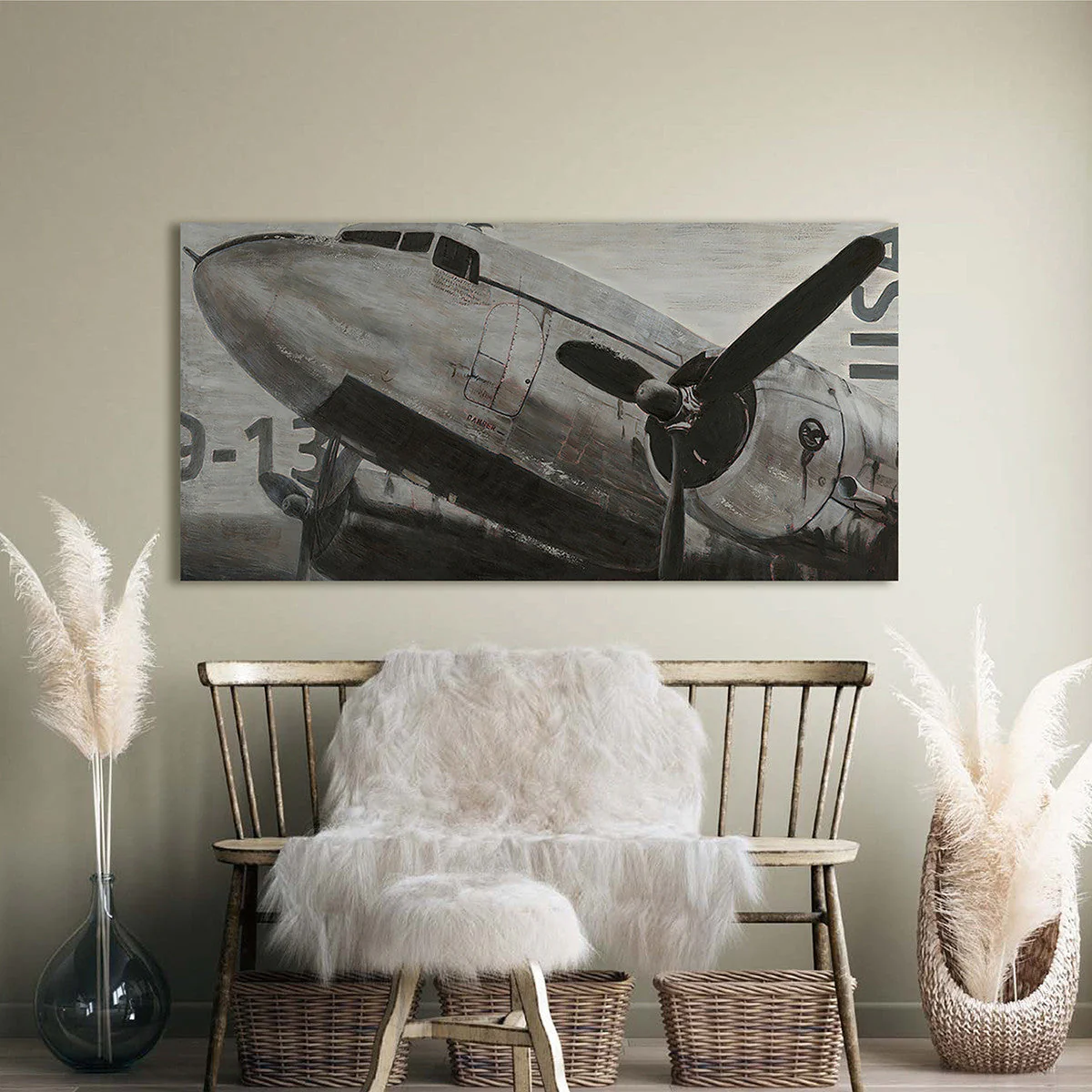 Off You Go, 70cmx140cm mixed media