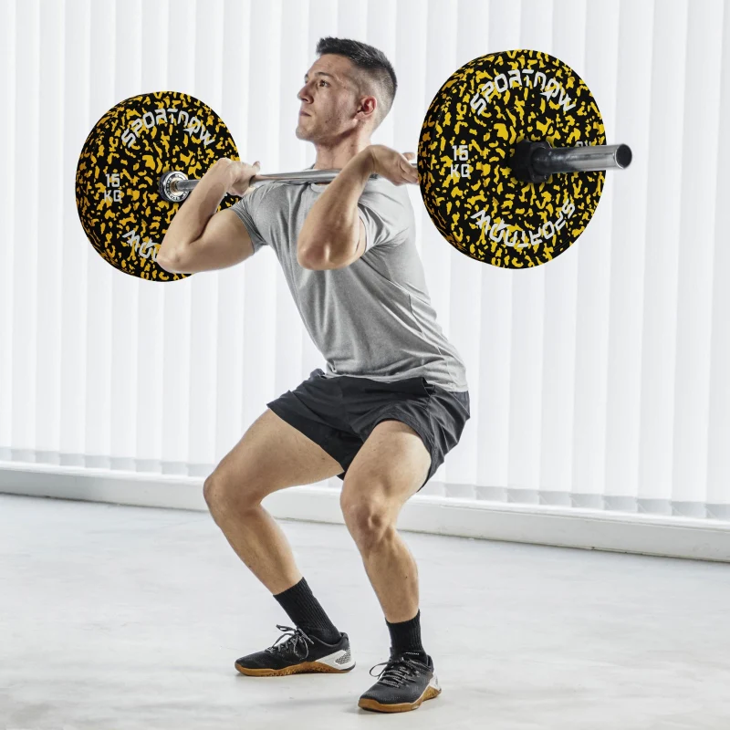 Olympic Weight Plates, 2 x 15KG, 5cm Holes, for Weight Lifting