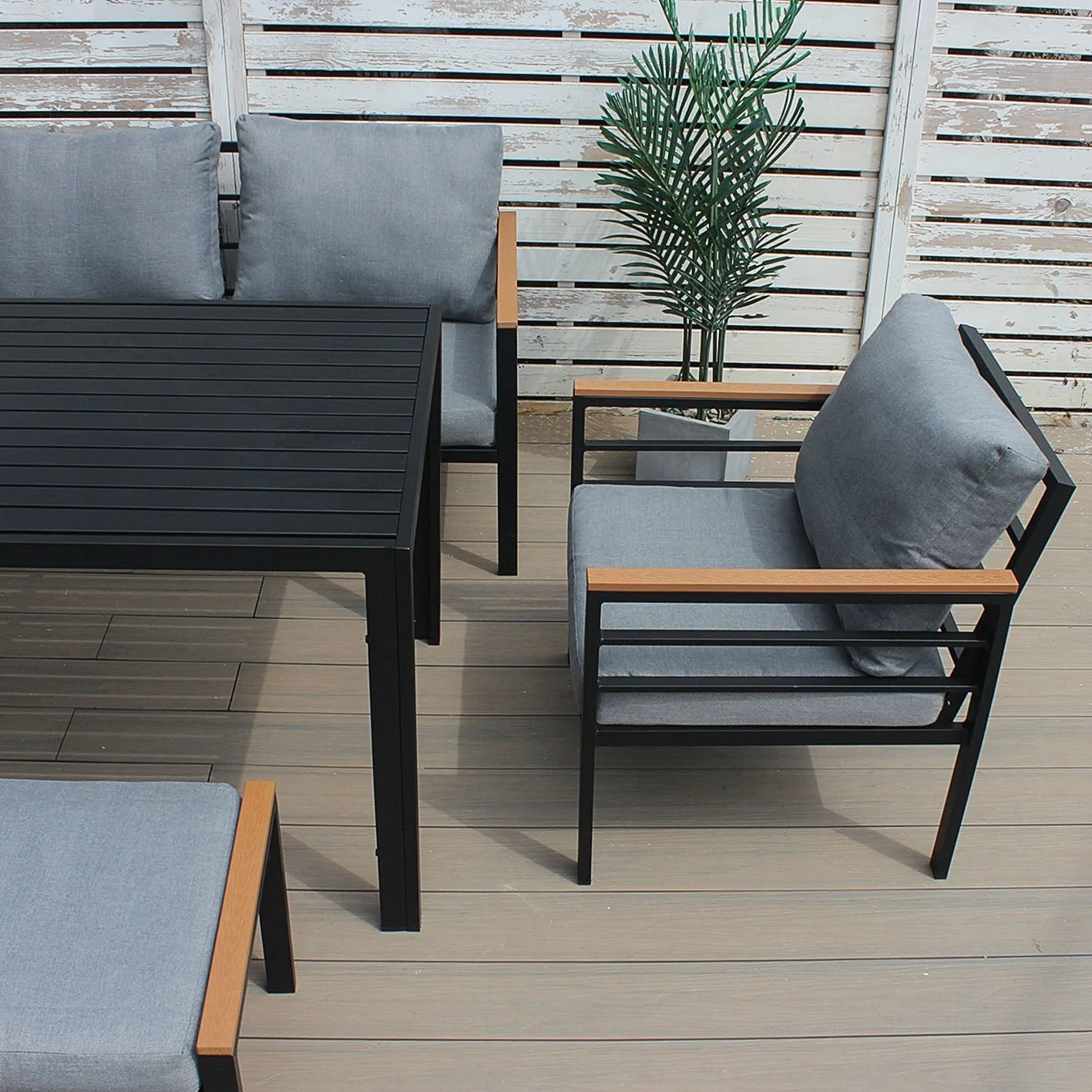 Oslo Sofa Set (Dark Grey) - Image 10