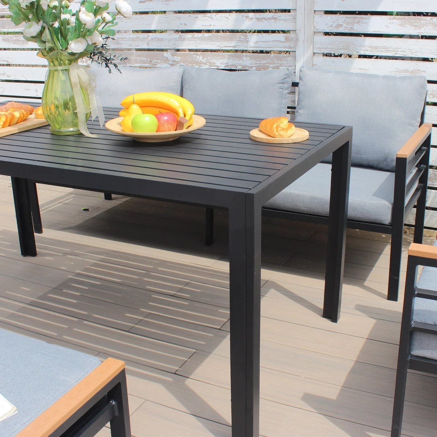 Oslo Sofa Set (Dark Grey) - Image 6