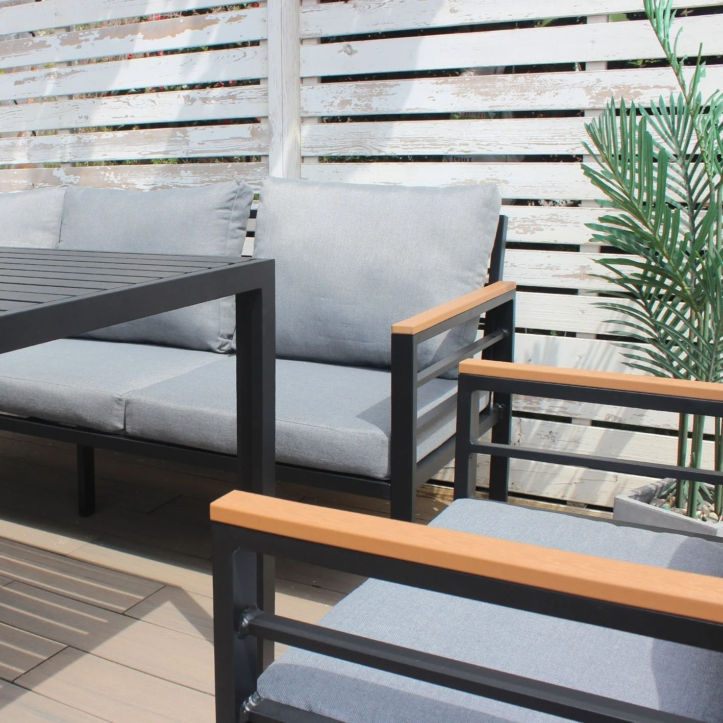 Oslo Sofa Set (Dark Grey) - Image 7