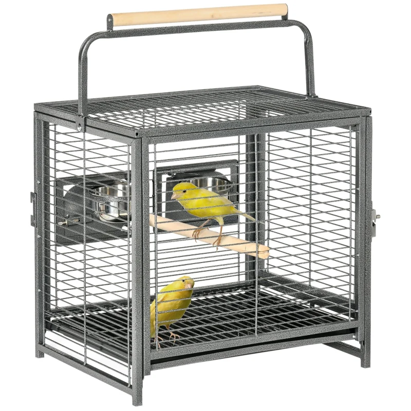 Parrot Cage, Travel Carry, Metal Handle - Image 2