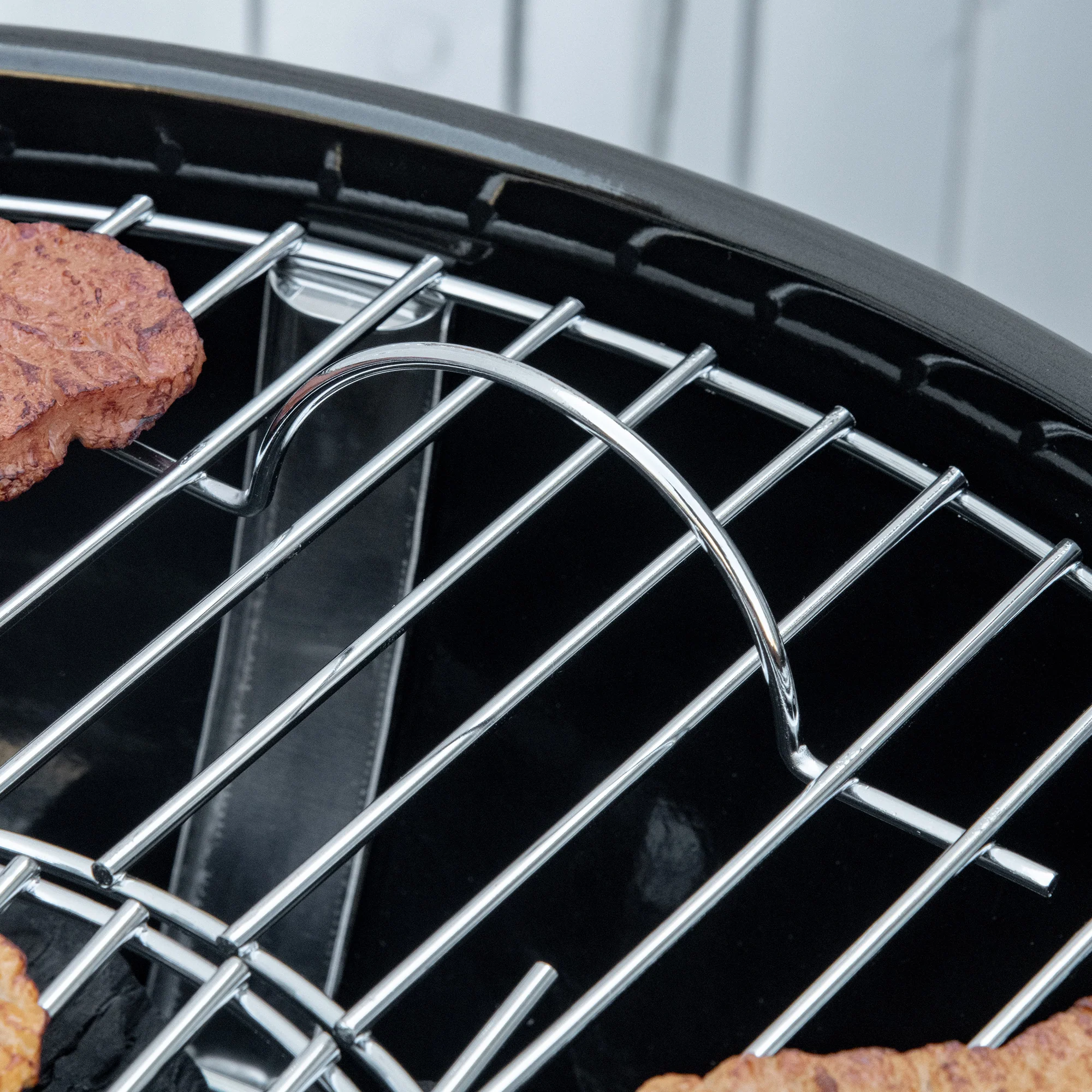 Portable Kettle Charcoal Grill, Black - Image 7