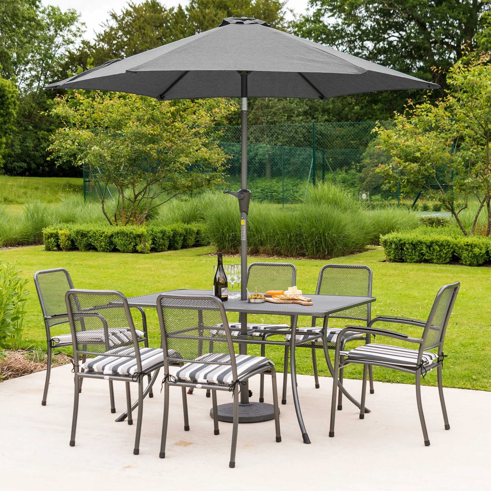 Portofino - 6 Seater Set with Rectangular Table