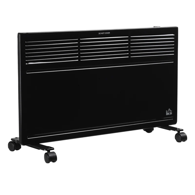 POWER Convector Radiator Freestanding/Wall-mounted with 2 Heat Settings and Safety Cut-Off, Black - Image 2