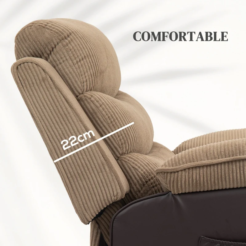 Power Lift Recliner Chair for Elderly Oversized Electric Riser and Recliner Brown - Image 6