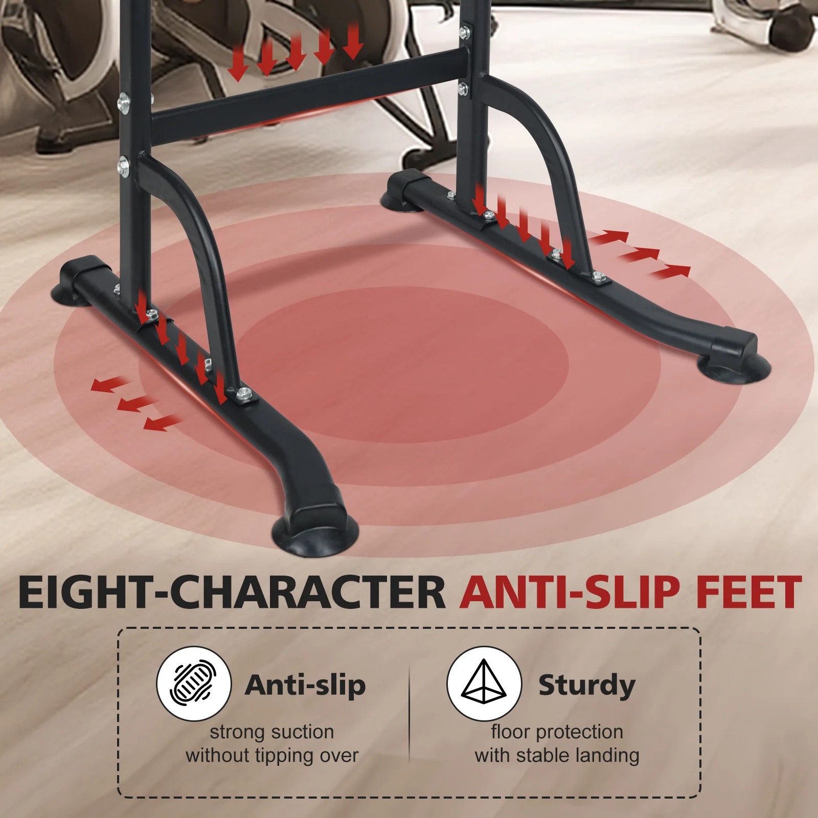 Power Tower, Adjustable Height Multi-Function Dip Stand for Home Gym Strength Training - Image 6