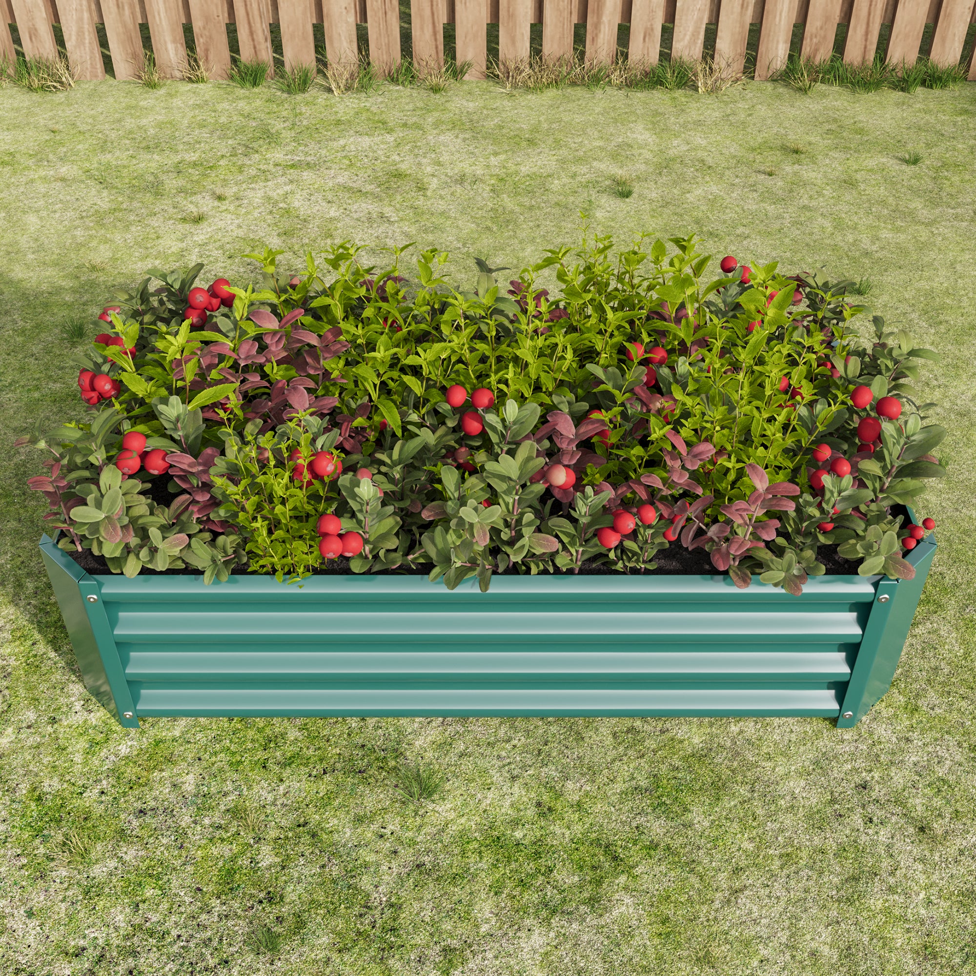 Raised Bed, Robust Metal Plant, Anthracite Steel - Image 2