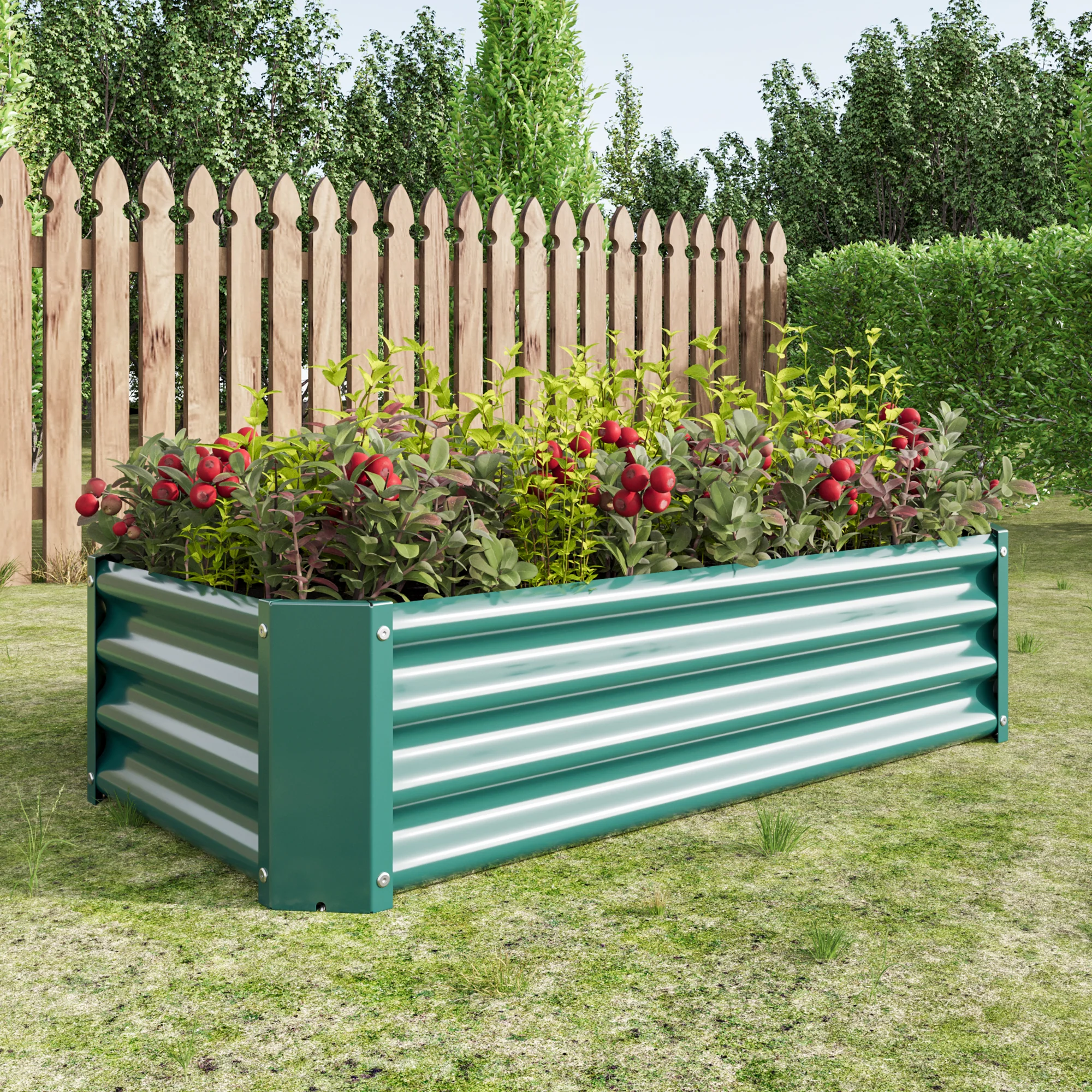 Raised Bed, Robust Metal Plant, Anthracite Steel - Image 4