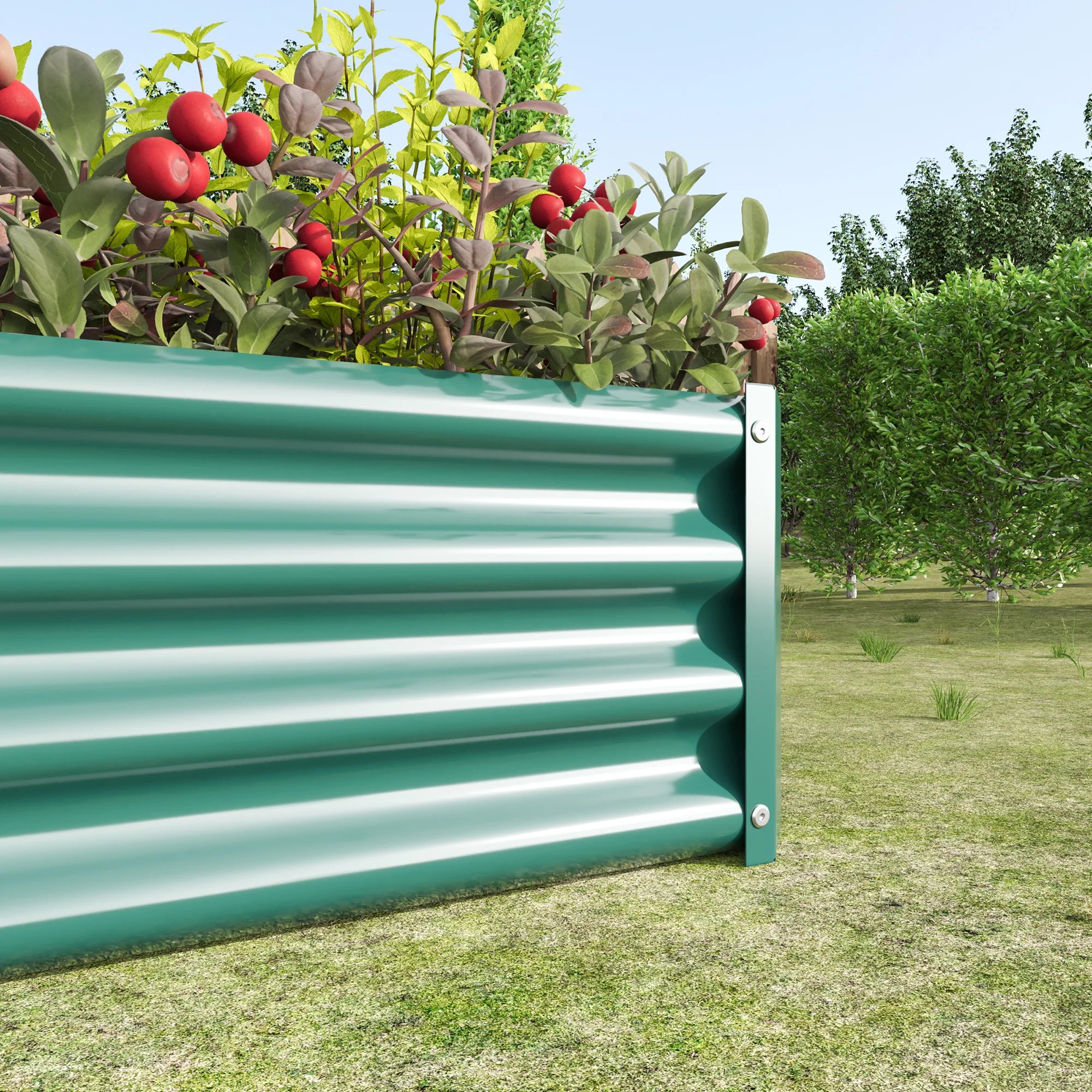 Raised Bed, Robust Metal Plant, Anthracite Steel - Image 6