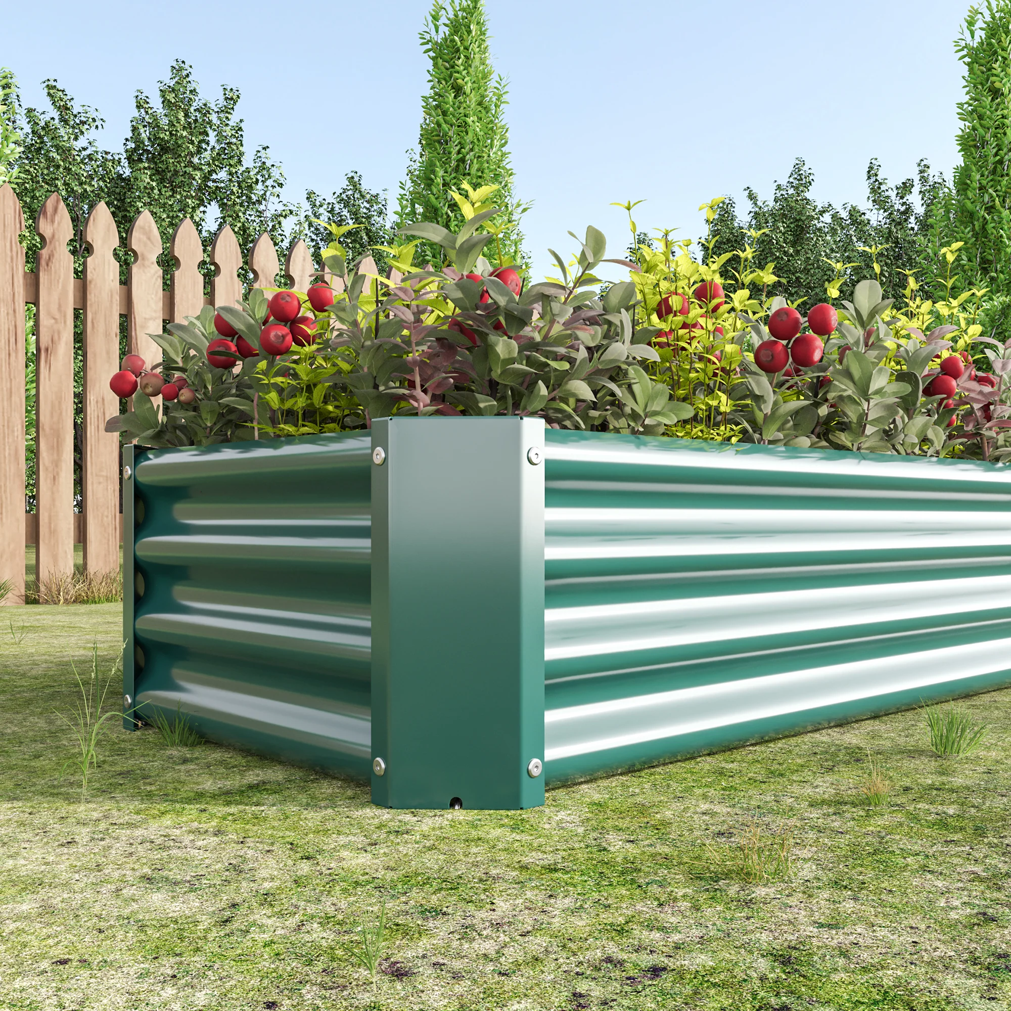 Raised Bed, Robust Metal Plant, Anthracite Steel - Image 7