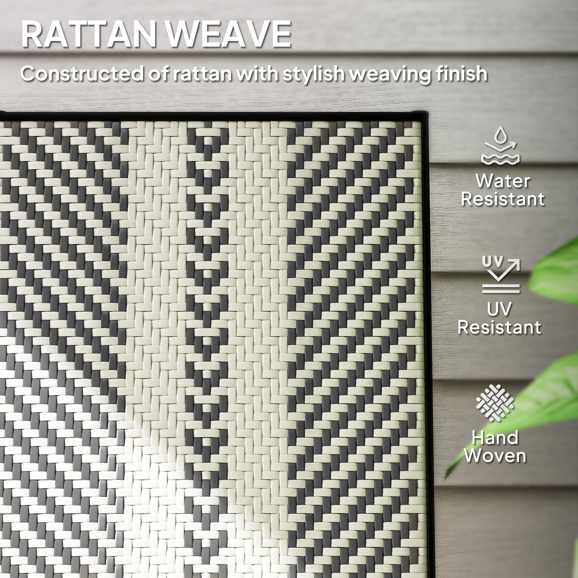 Rattan Garden Chairs Reclining Black - Image 6