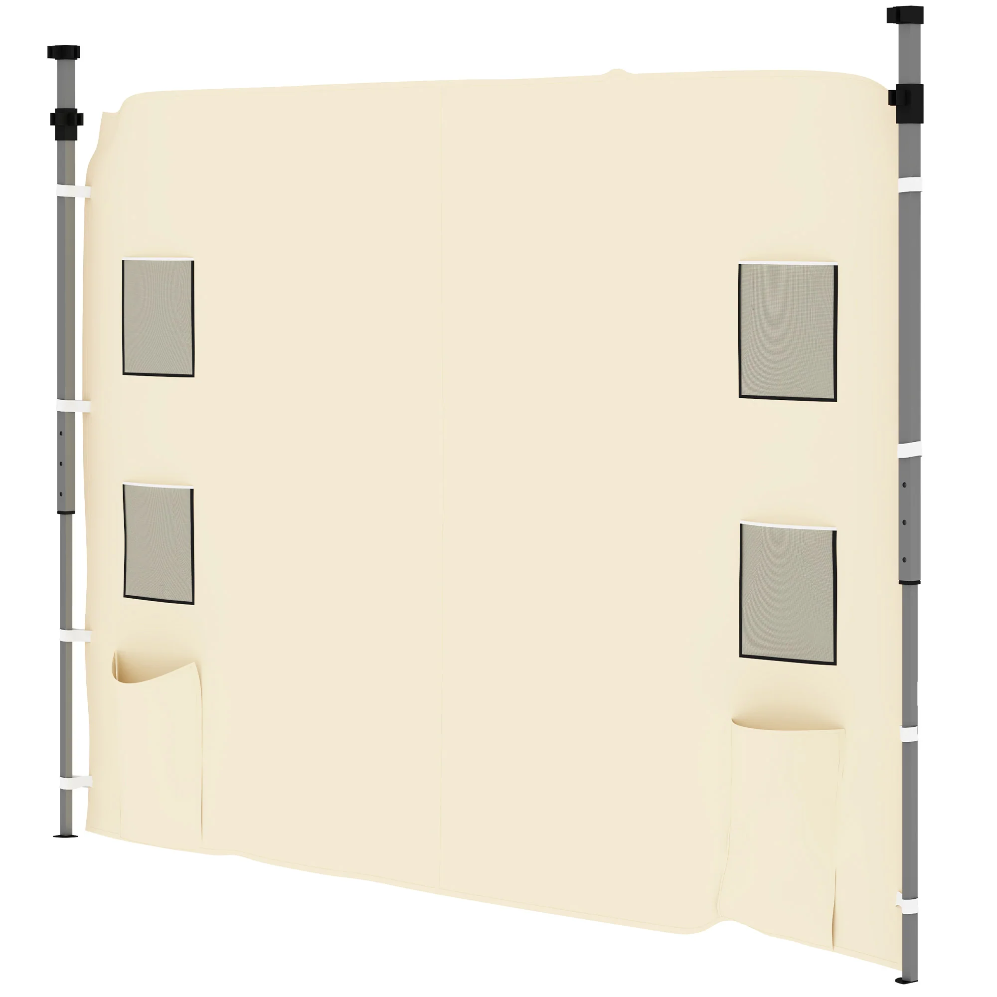 Replacement Gazebo Sidewall 195 x 295cm - Beige - Image 2