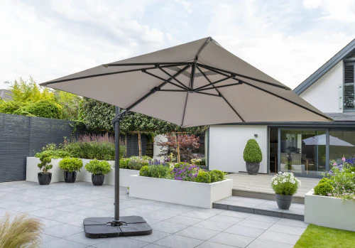 Royce - Executive Standard Cantilever Parasol with Night Cover (Taupe) - Image 2