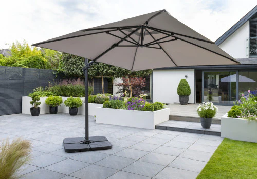 Royce - Executive Standard Cantilever Parasol with Night Cover (Taupe) - Image 3
