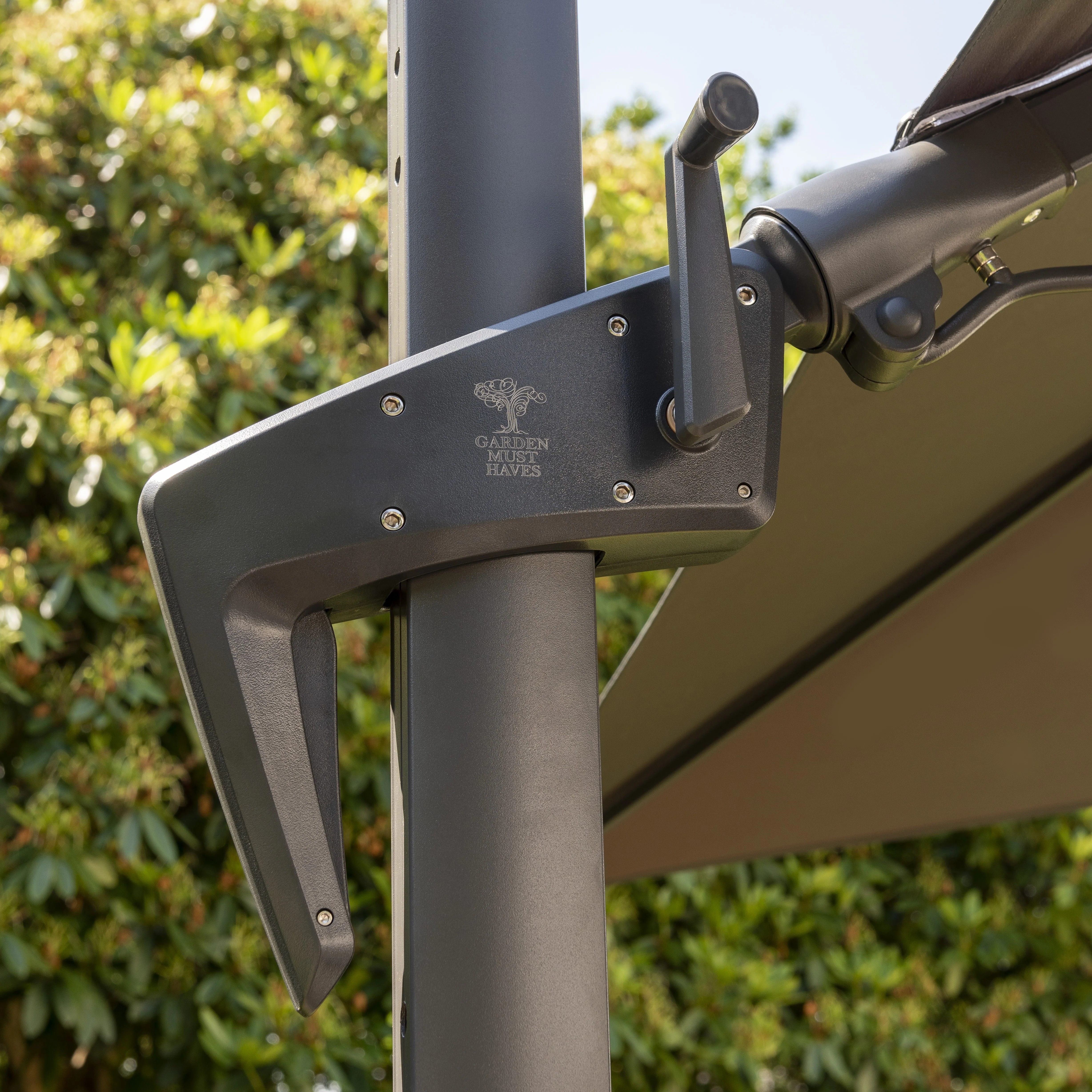 Royce - Executive Standard Cantilever Parasol with Night Cover (Taupe) - Image 6