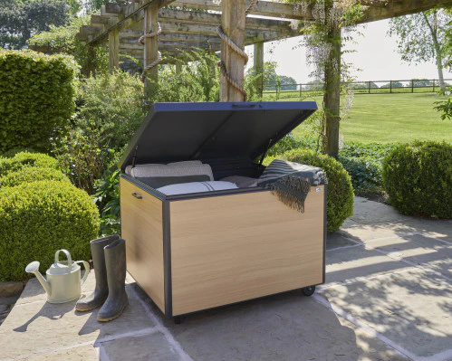 Royce Medium Storage Box (Wood Look)