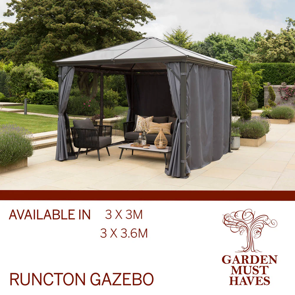 Runcton - 3 x 3m Polycarbonate Gazebo