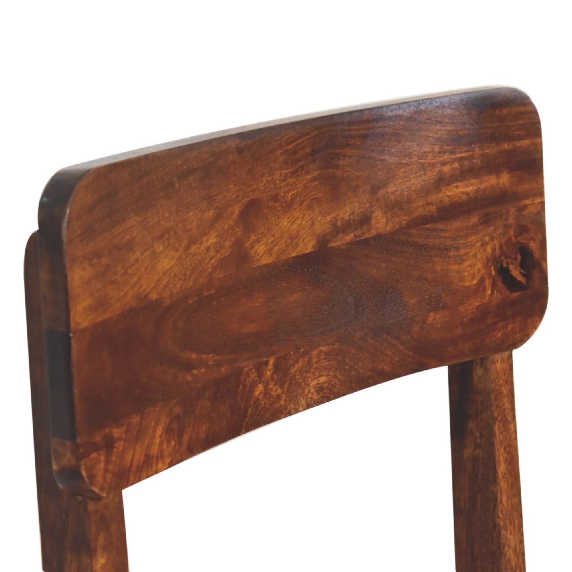 Solid Wood Classic Dining Chair, Chestnut Brown - Image 10