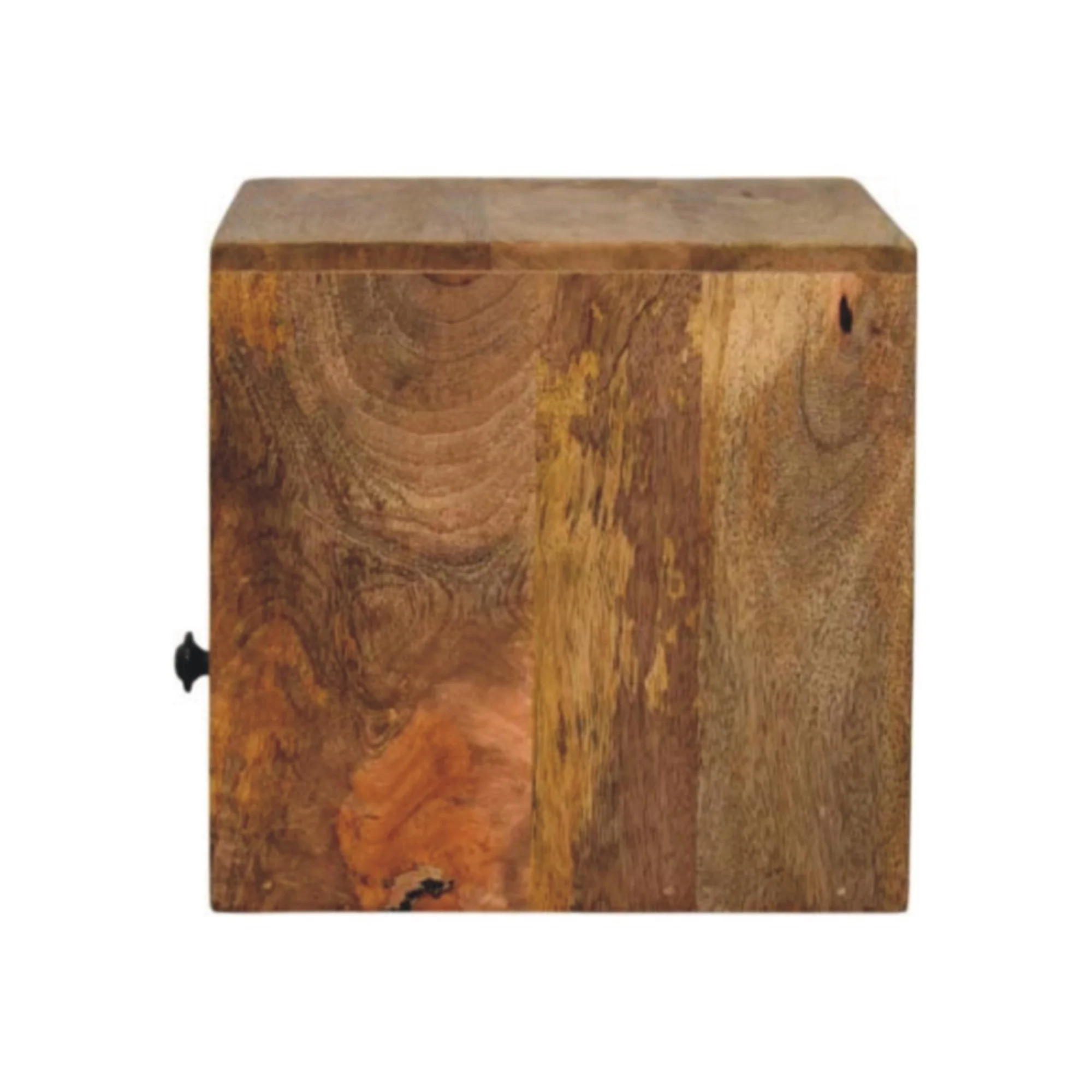 Solid Wood Solis Wall Mounted Nightstand with Drawer, Brown Oak-ish - Image 5