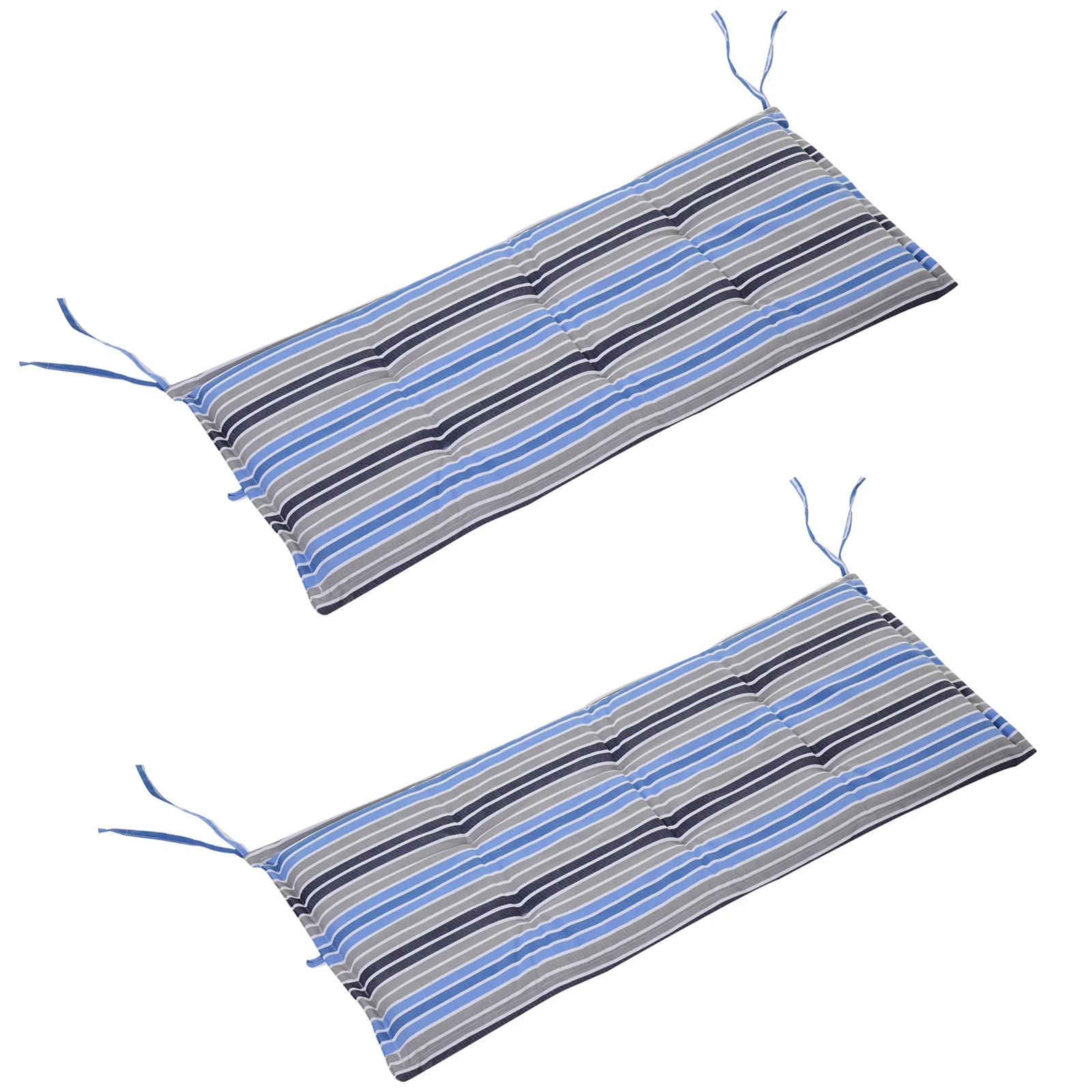 Swing Chair Cushion Set of 2, Polyester, Blue Stripes