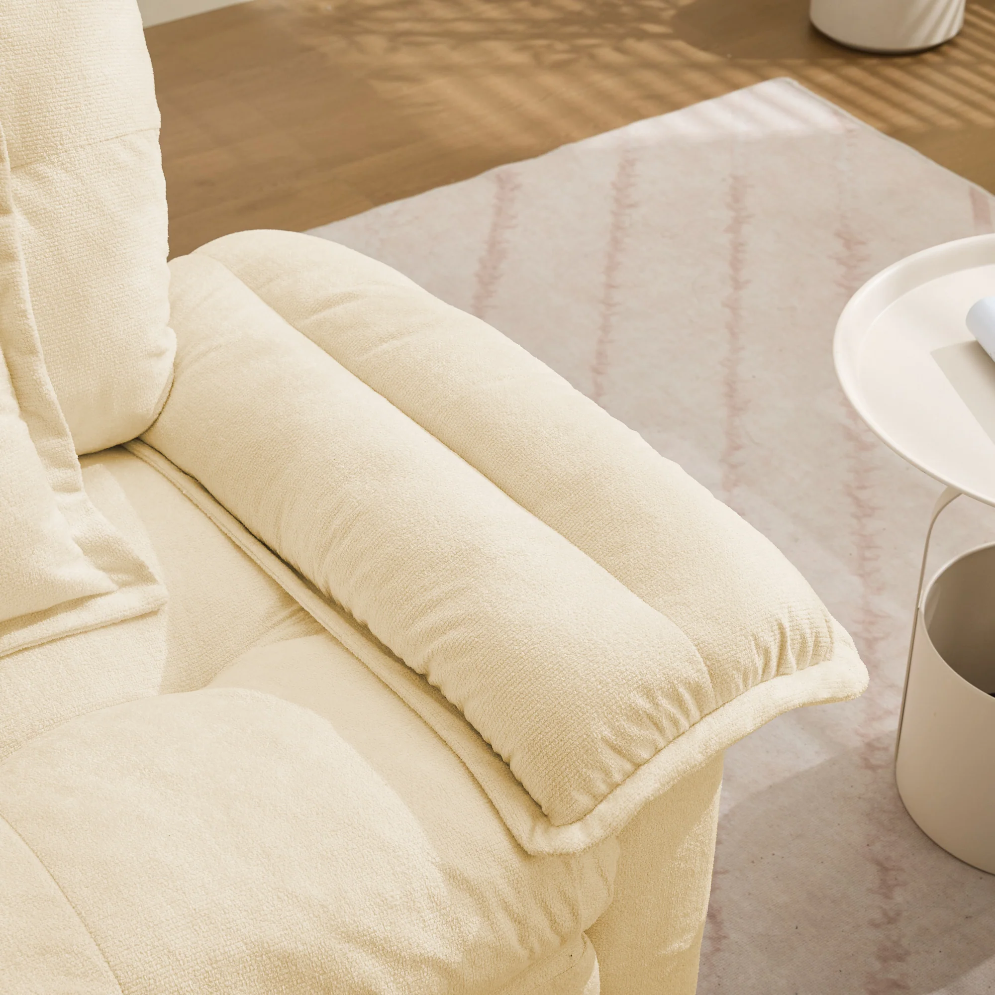 Swivel Armchair Oversized 360° Accent with Support Cushion - Chenille - Image 7